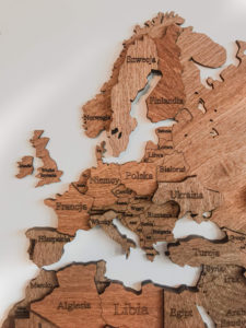 mapa europy na ścianę